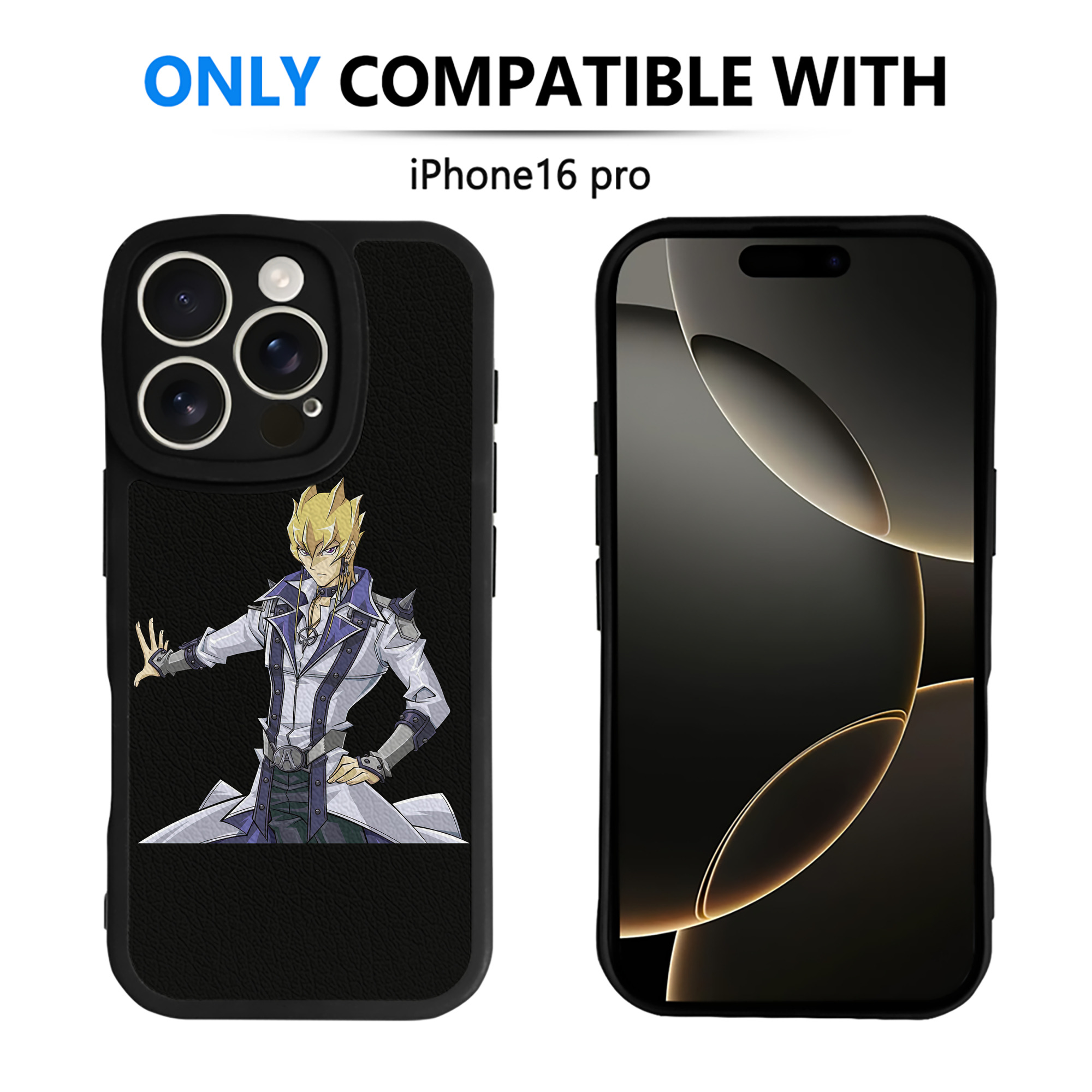 （画像用） 遊☆戯☆王 Yu-Gi-Oh! 【iPhone 16シリーズ対応】シリコンスマホケース（レザー調） 材質：シリコン